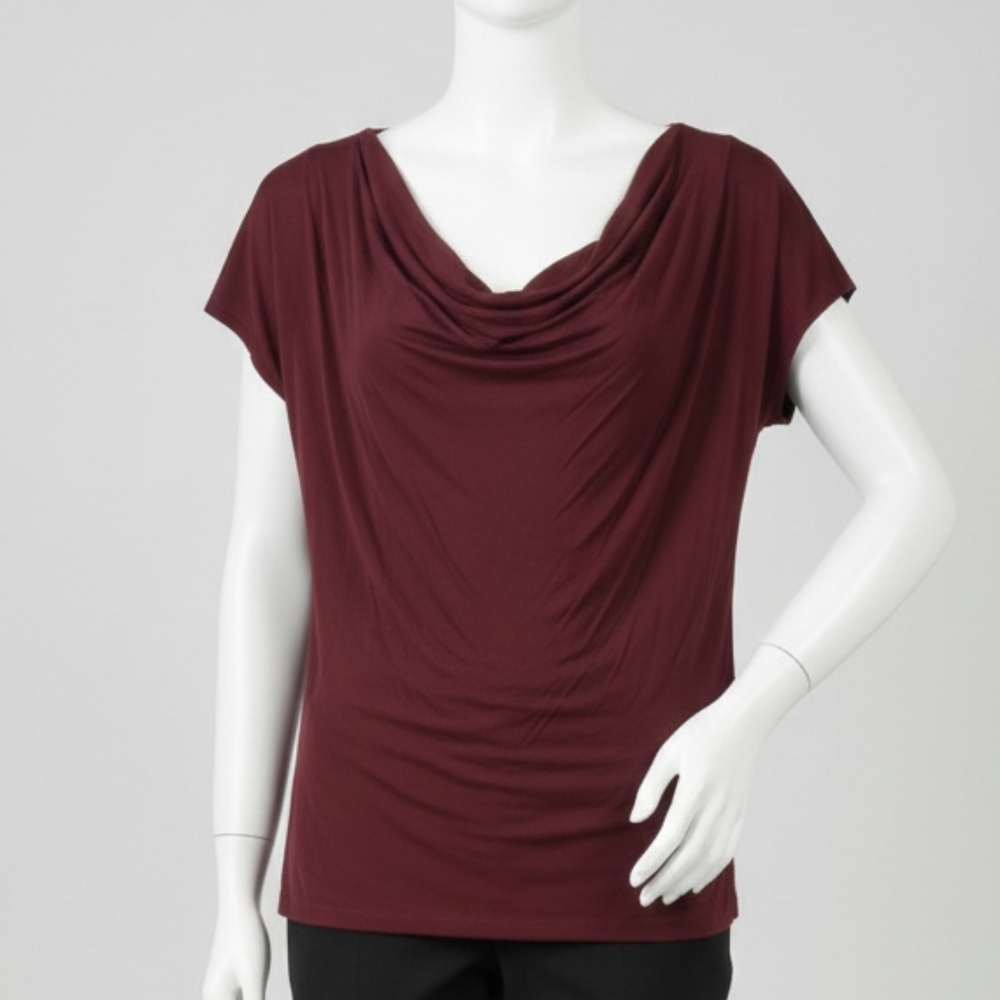 Boss by Hugo Boss Plum Scoop Neck Plunge Top Large